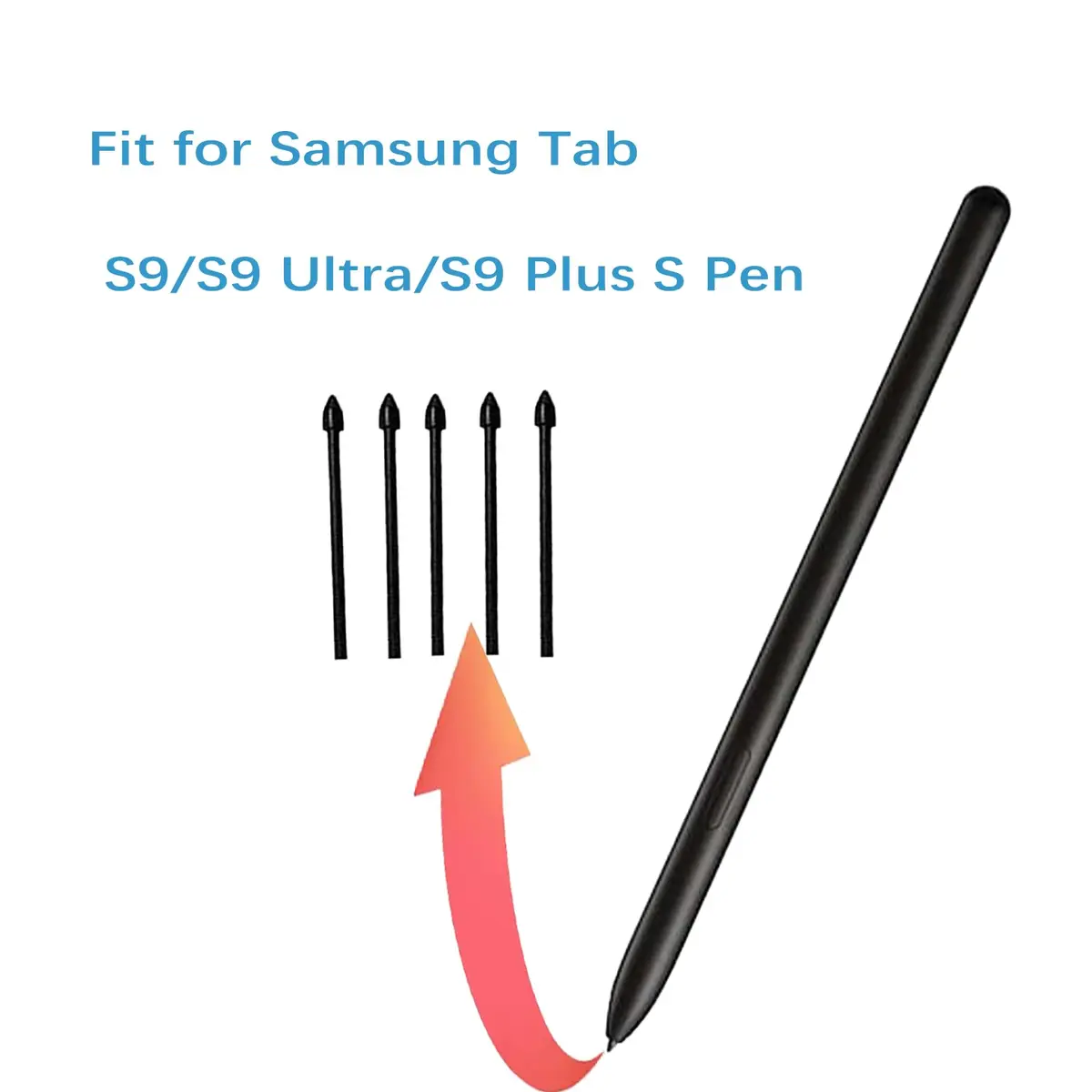 Peixiong 5 Pack S9 Pen Nibs for Samsung Galaxy Tab S9 Ultra S9 Plus S Pen Tips | Compatible with Galaxy Tab S9 Series - view 2