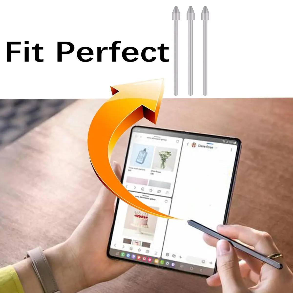 Peixiong Galaxy Z Fold 6/5 S Pen Nibs & Tips Replacement for Samsung ZFold 6-3 Pack | Smooth Digital Writing - view 3