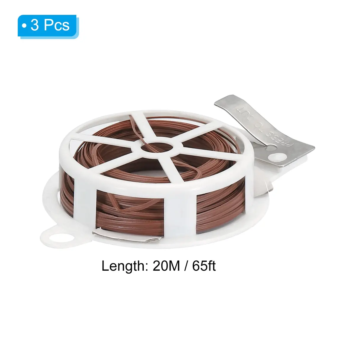 PATIKIL Garden Twist Ties 20M | Reusable with Cutter for Plants & Cable Organization (70-120 chars) - view 2