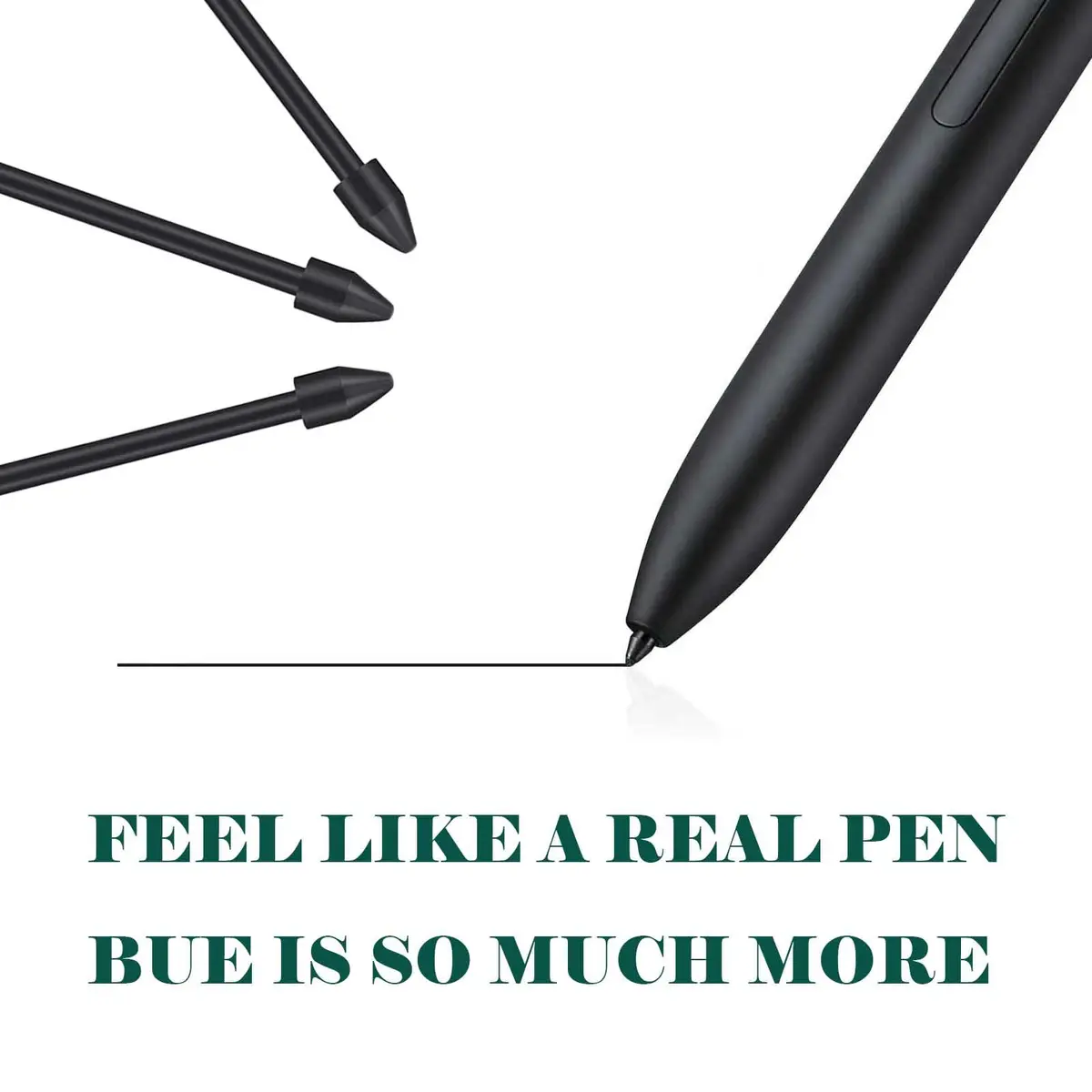 Alovexiong Samsung Galaxy Tab S7 FE S Pen Tips - 5 Pack with Tweezer (Black) | Precise, Durable & Long-Lasting - view 3