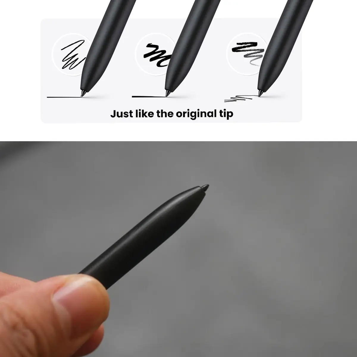 Alovexiong Samsung Galaxy Tab S7 FE S Pen Tips - 5 Pack with Tweezer (Black) | Precise, Durable & Long-Lasting - view 4