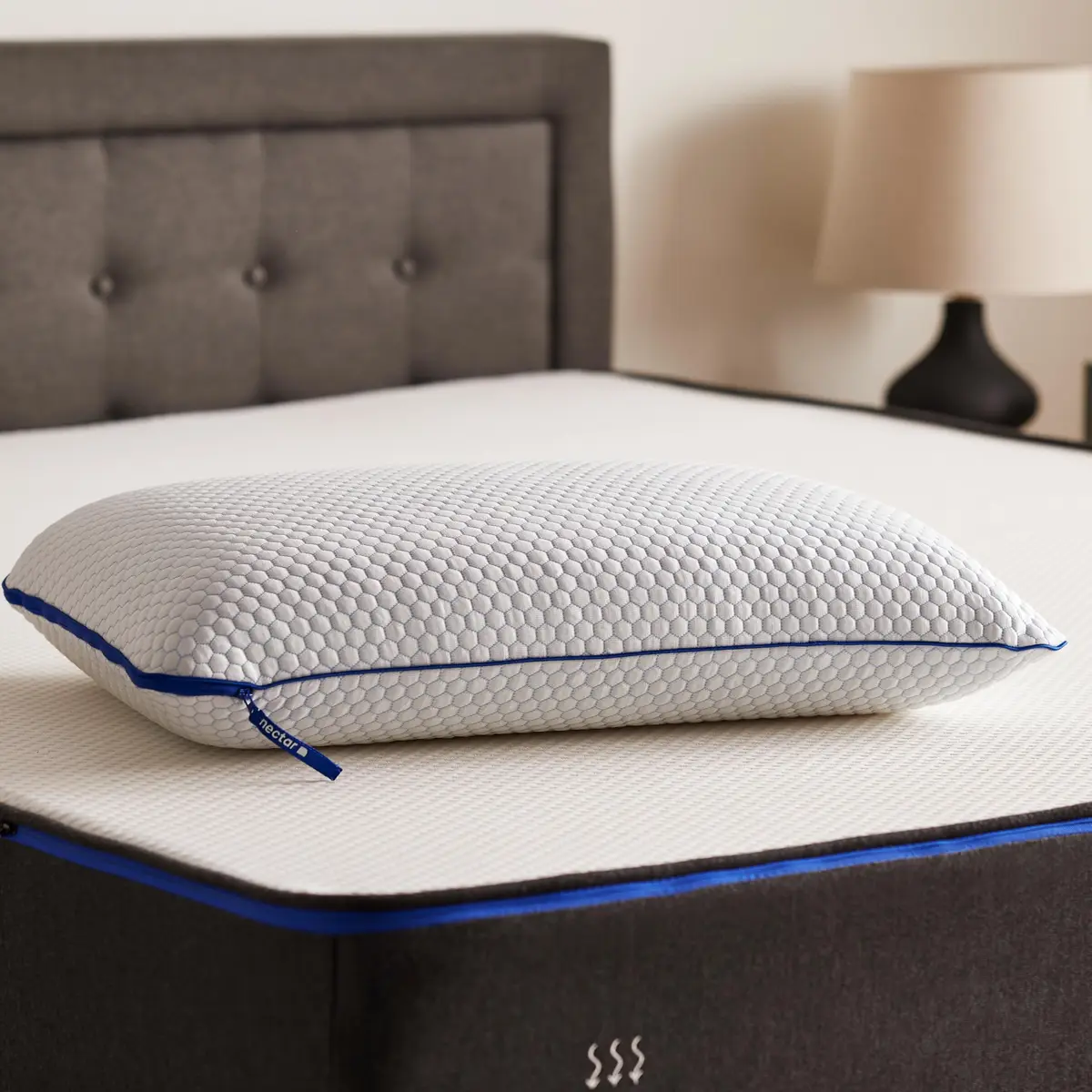 Nectar Tri-Comfort Cooling Pillow Standard | Adjustable Firmness & Breathable Support - main product image