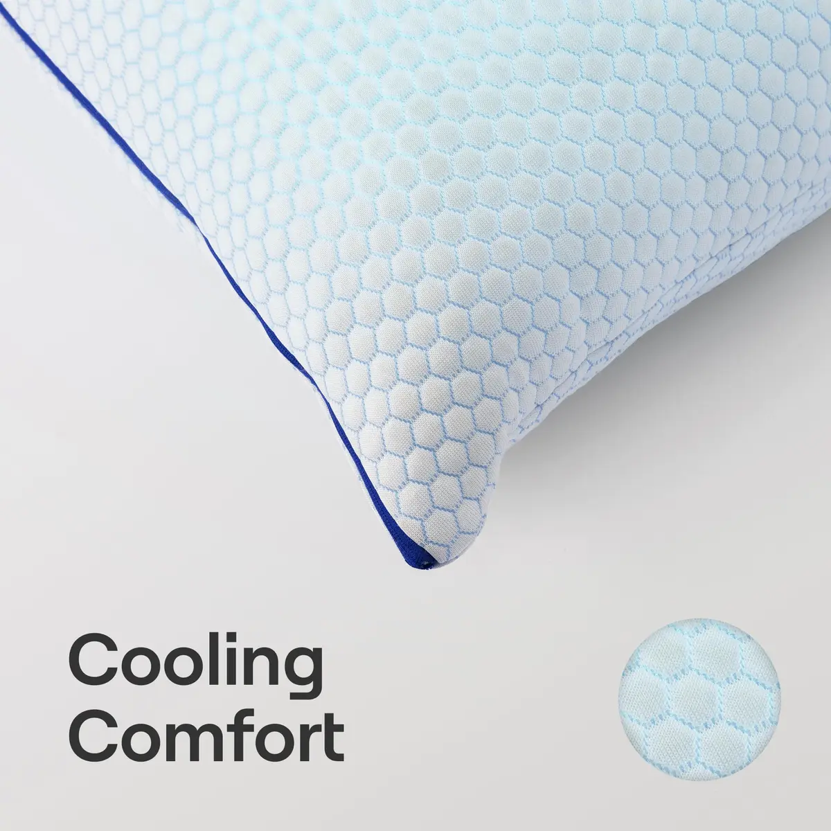 Nectar Tri-Comfort Cooling Pillow Standard | Adjustable Firmness & Breathable Support - view 4