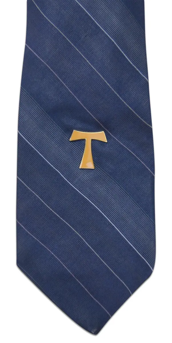 Novel Merk Christian Cross Icon Religious Lapel Pin, Hat Pin & Tie Tack Set with Clutch Back (3-Franciscan Tau) | Durable Metal, Vibrant Enamel Colors - view 5