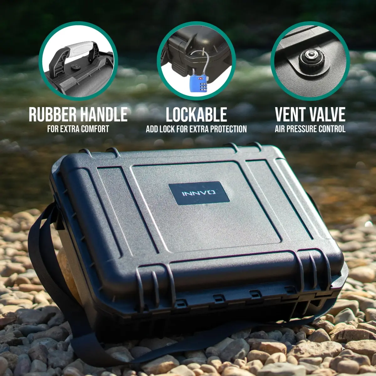 INNVO Waterproof Hard Case for DJI Air 3S / Air 3 Drone & Accessories | IP67 Certified - view 7