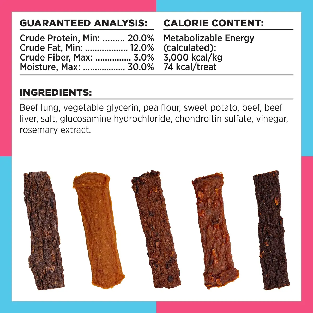 BIXBI Buckley Dog Jerky Treats Beef Recipe 5 oz (Pack of 3) Supports Hip & Joint Health - view 5