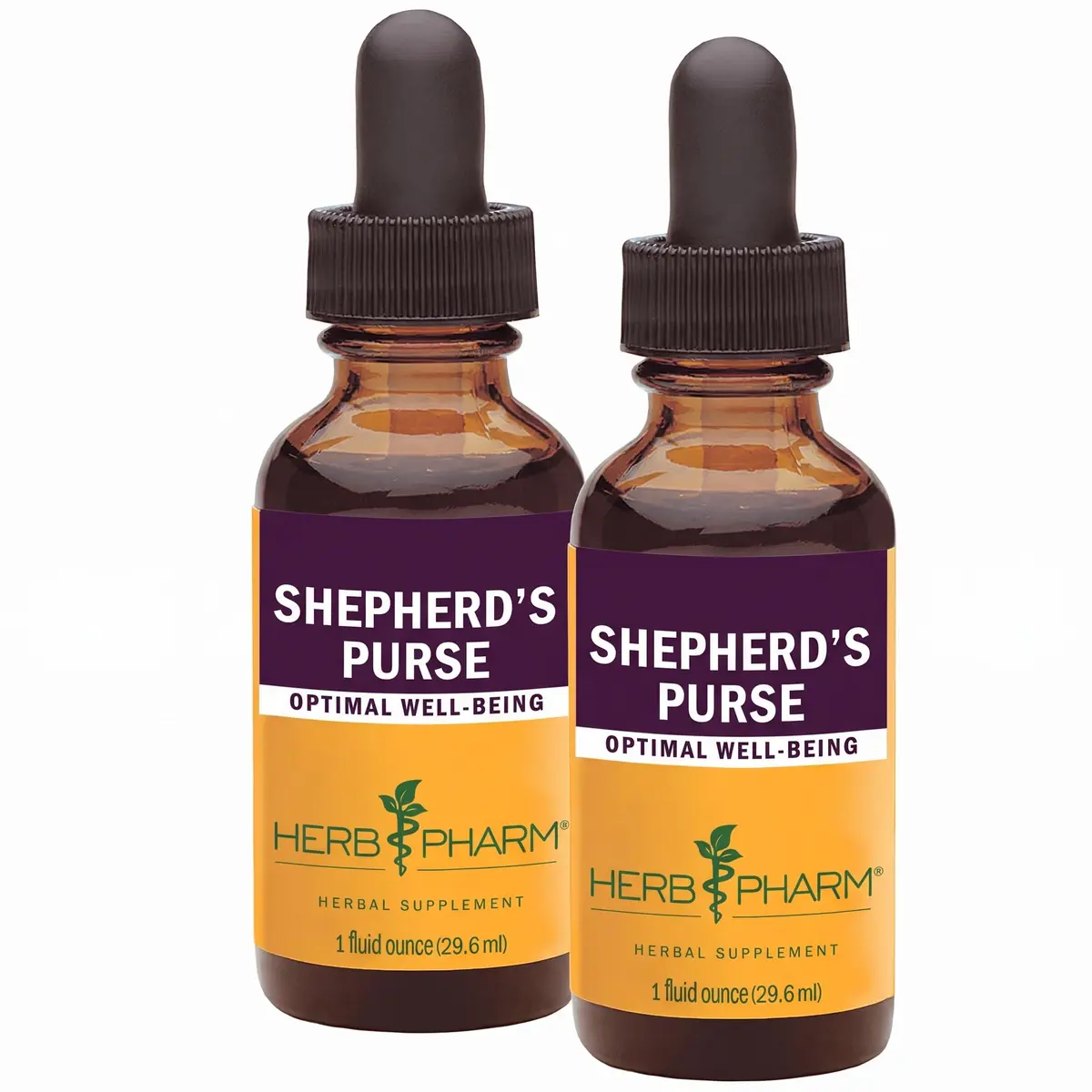 Herb Pharm Certified Organic Shepherd's Purse Liquid Extract 2 x 1 Fl Oz | Rapid Absorption & Organic Grown - main product image