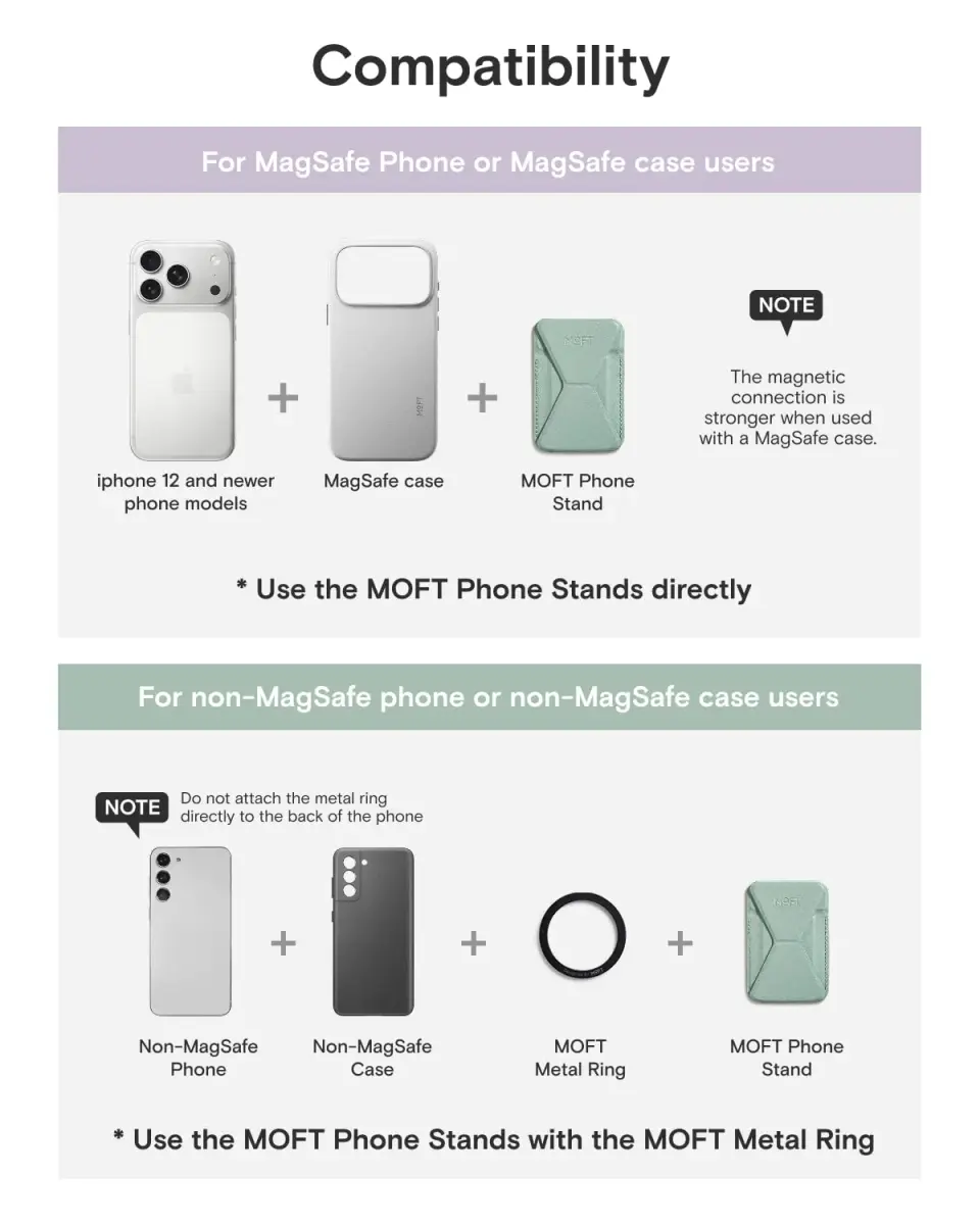 MOFT Magnetic Wallet Stand for iPhone 12-17 Series | Seafoam, 6.6cm x 9.7cm x 0.55cm | MagSafe Compatible, 3-Angle Stand - view 8