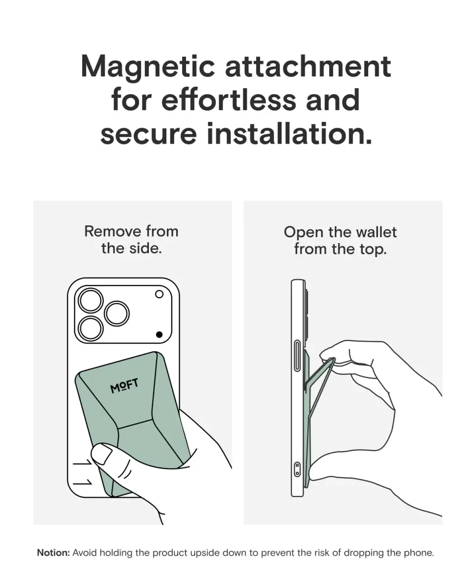 MOFT Magnetic Wallet Stand for iPhone 12-17 Series | Seafoam, 6.6cm x 9.7cm x 0.55cm | MagSafe Compatible, 3-Angle Stand - view 9