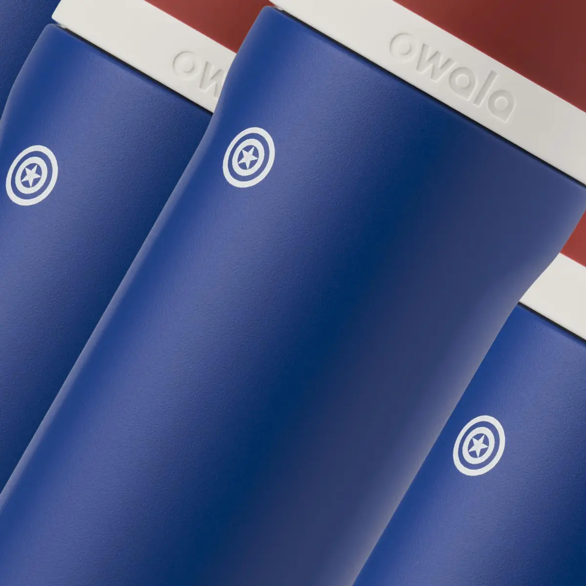Owala Marvel FreeSip Stainless Steel Water Bottle 24 oz Captain America | Double-Wall Insulated, Leak-Proof, Easy-Clean - view 5