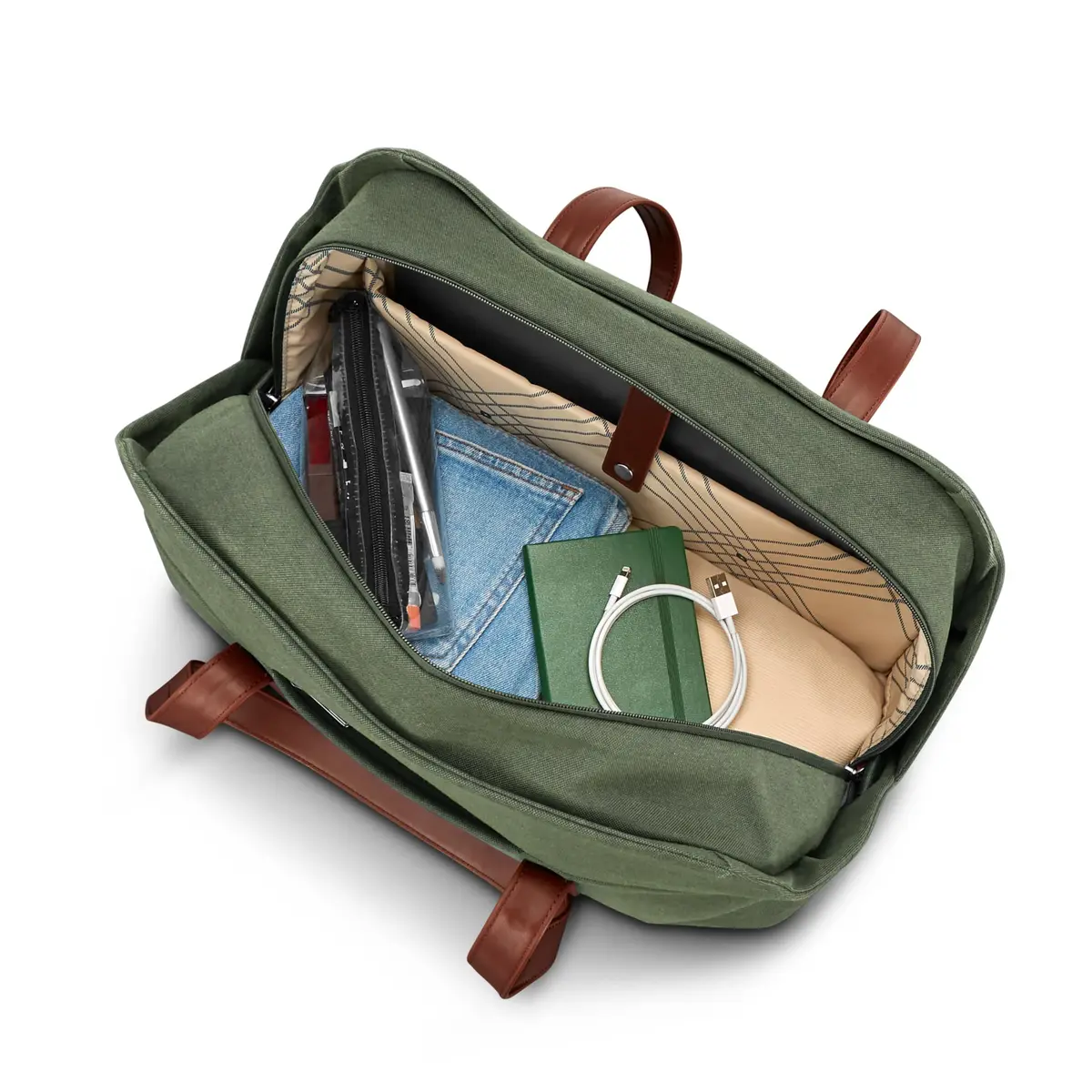 Samsonite Virtuosa Weekender Duffel with Laptop Sleeve | Pine Green, 50L, Polyester, Unisex - view 2
