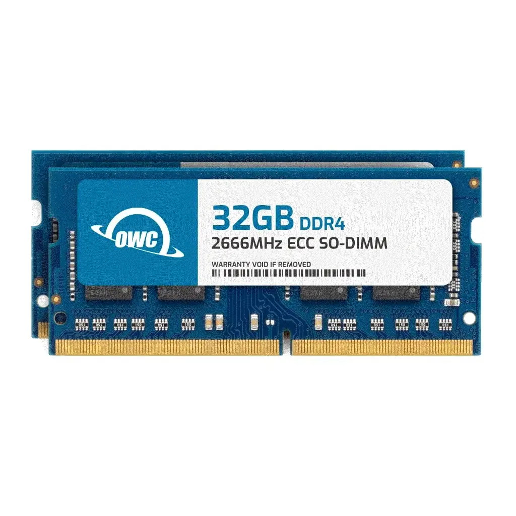 OWC 64GB (2 x 32GB) DDR4 2666MHz SODIMM RAM Kit for Synology DS723+ DS923+ | ECC Unbuffered - main product image
