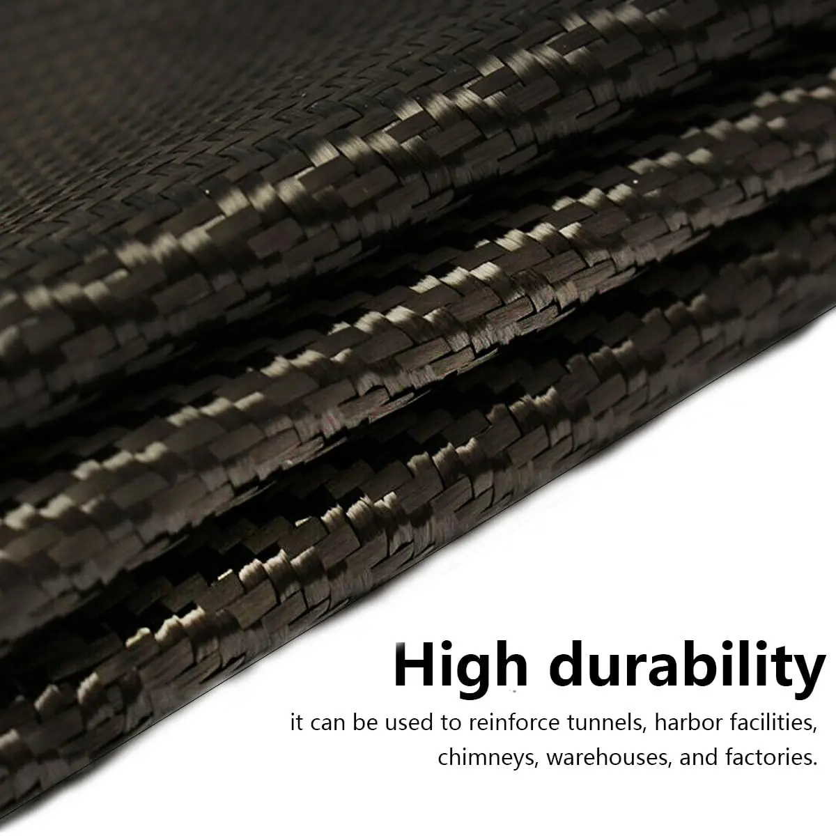 Caliwill Carbon Fiber Fabric Roll 3.28ft x 12” | High Strength, Low Density, Rust-Resistant (70-120 chars) - view 4