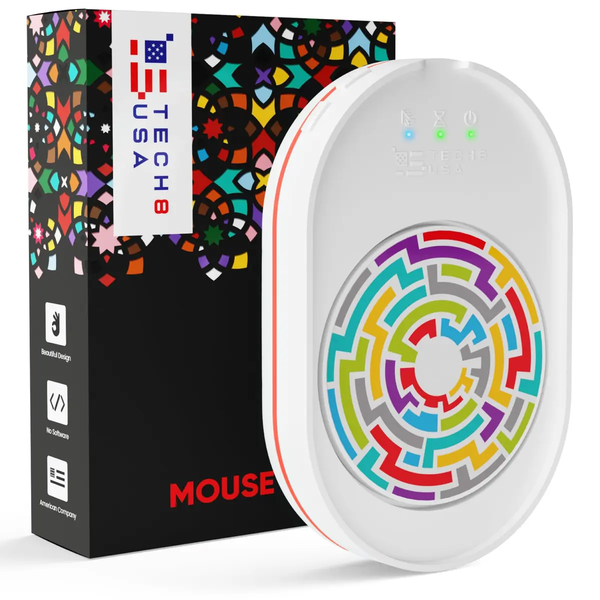 TECH8 USA Undetectable Mouse Mover Jiggler with Ambient Glow Ring and Hologram Disc | No Software Required - view 9