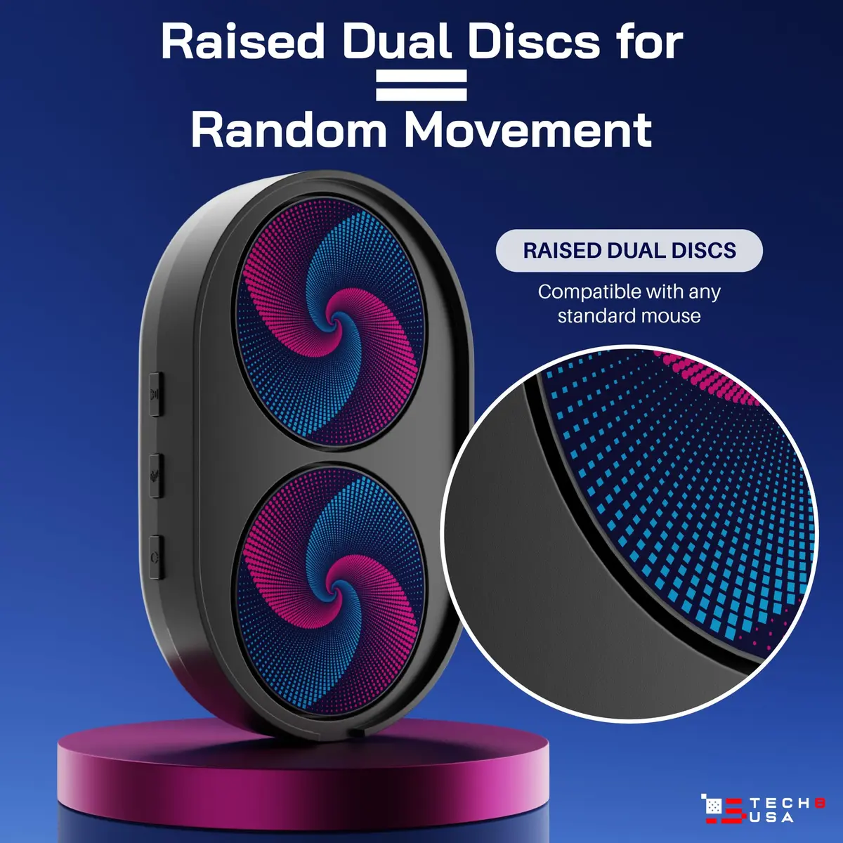 TECH8 USA Dual Disc Mouse Mover Jiggler with Timer & Activity Settings | Keeps Computer Active - view 5