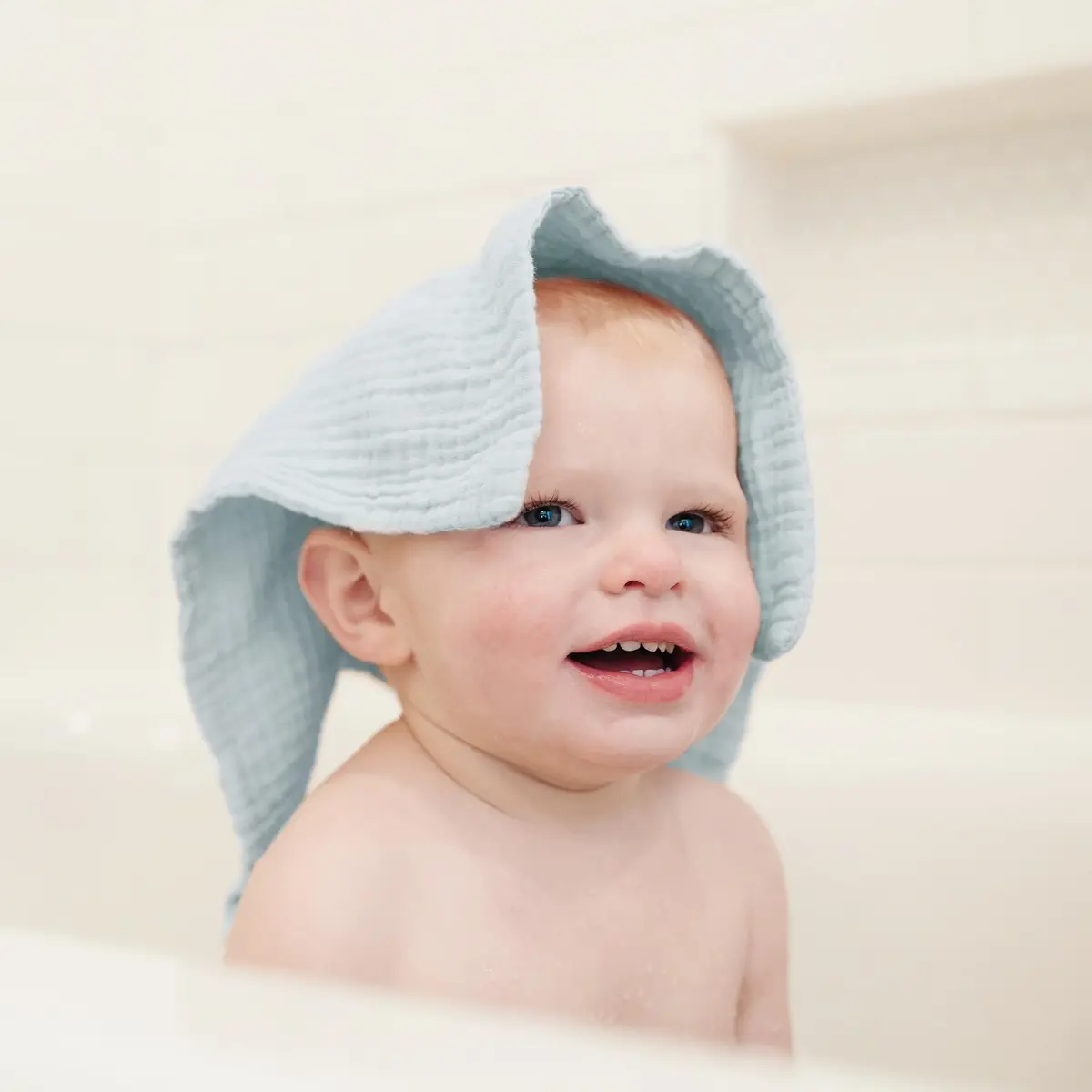 Konssy 7 Pack Muslin Baby Washcloths 28cm x 28cm | Ultra-Soft Cotton for Delicate Skin - view 6