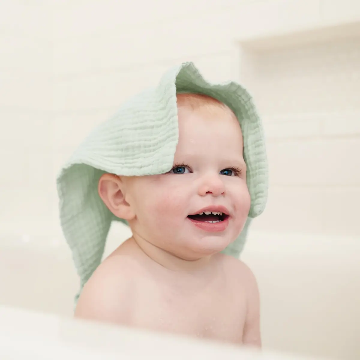 Konssy Baby Muslin Washcloths 11x11 in | Ultra-Soft & Absorbent Cotton, 7 Pack for Newborns & Infants - view 6