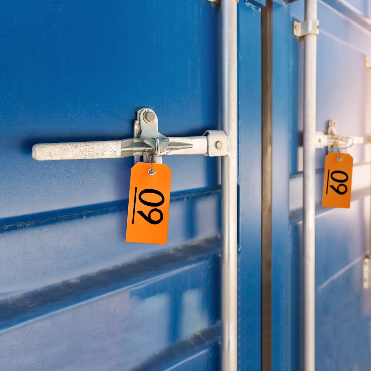 XUWAIDSGN 100 Pcs Rectangle Plastic Hang Tags Waterproof Orange Labels 4 3/4" x 2 3/8" | Weatherproof Tie-On Labels - view 6
