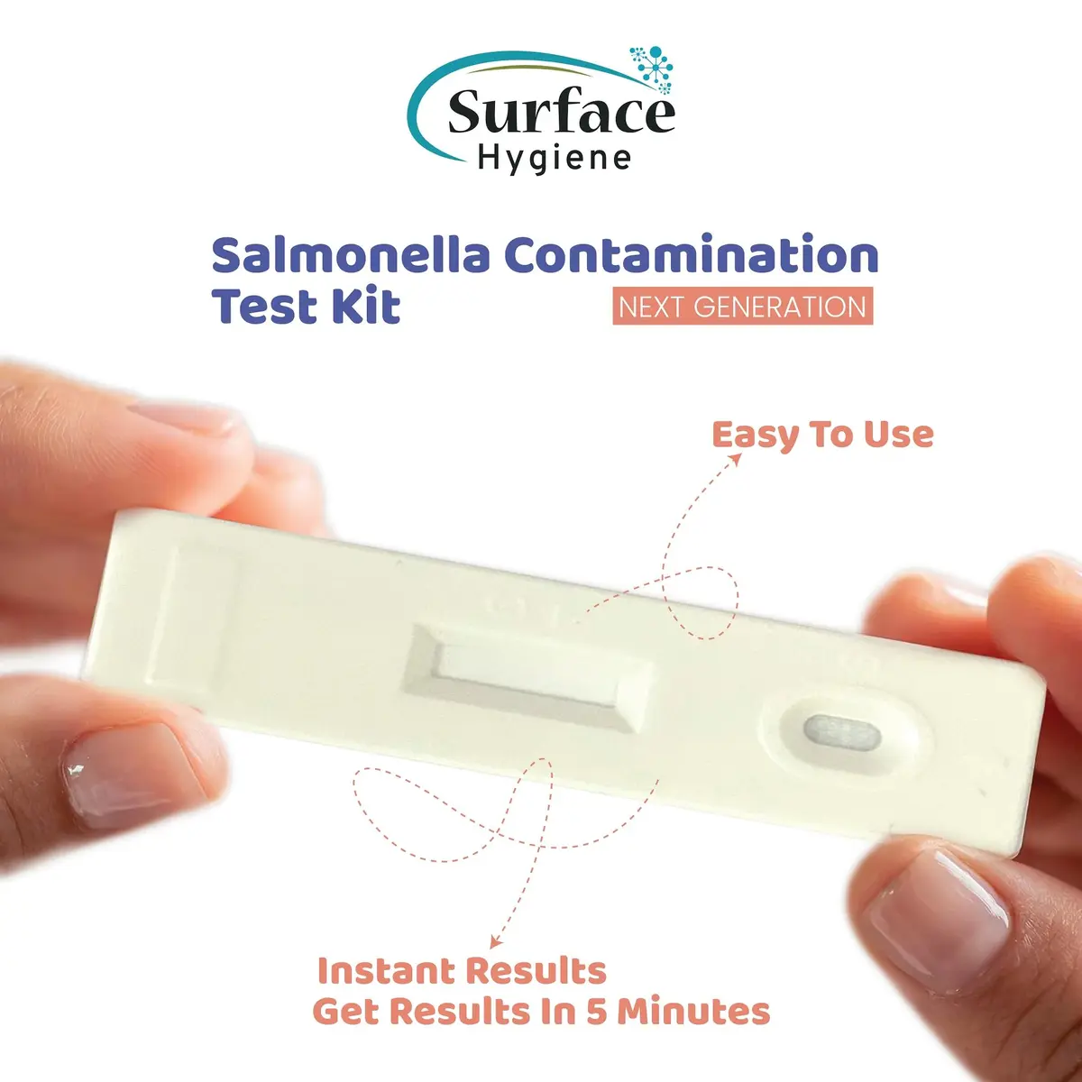 Surface Hygiene Salmonella Test Kit for Foods and Surfaces, 1 Test | Detects Contamination in 5 Minutes - view 2