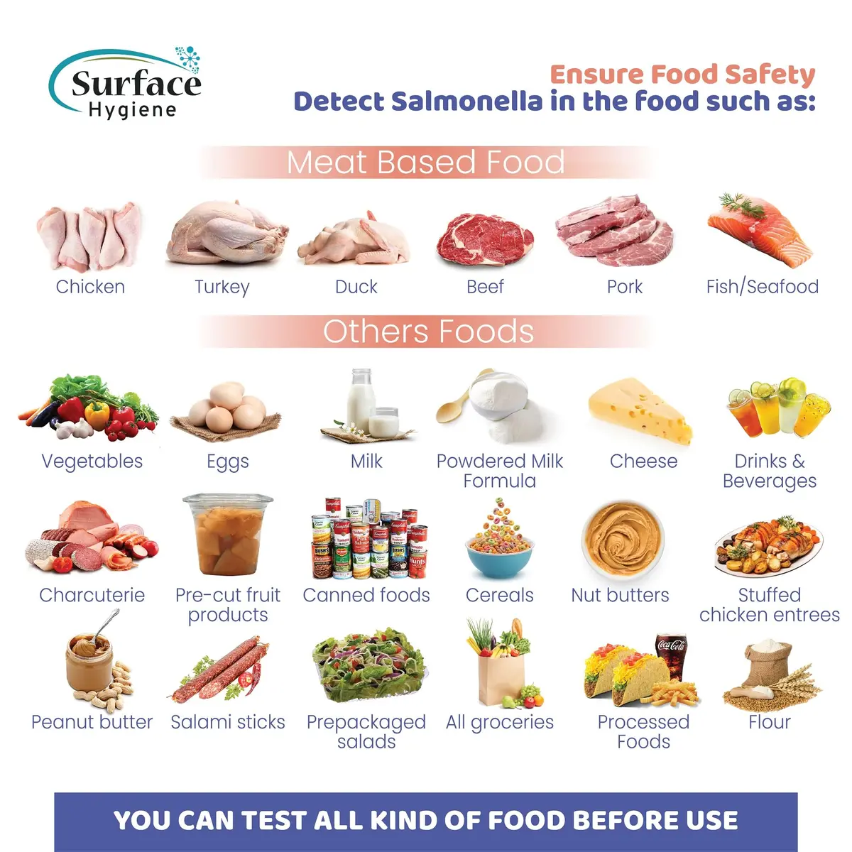 Surface Hygiene Salmonella Test Kit for Foods and Surfaces, 1 Test | Detects Contamination in 5 Minutes - view 3