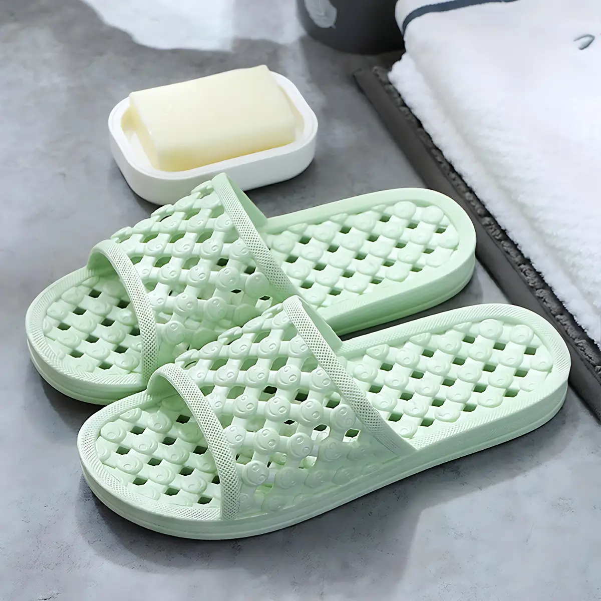 AYYDMY Shower Shoes Quick Drying Slippers for Men Women | Cloud-Soft, Non-Slip, Lightweight (235mm/245mm) - view 4