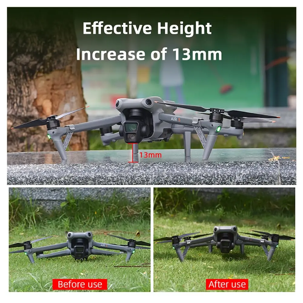 CAPART Extended Legs Landing Gear for DJI Air 3 Drone Accessories | Portable Support Stand - view 3