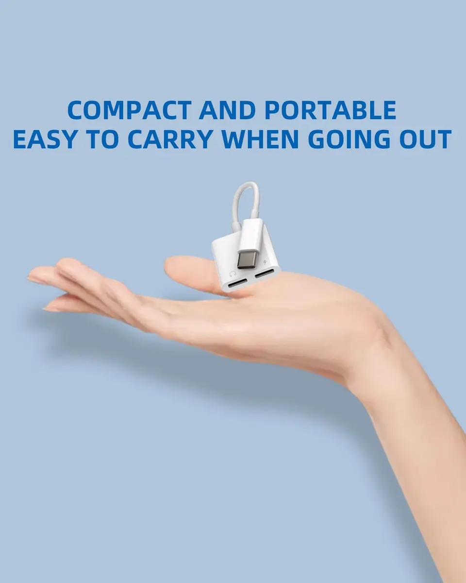 zoyuzan USB-C to Dual USB-C Audio & Charging Adapter 2-Pack | Supports PD 60W Fast Charging & Hi-Res Audio - view 7