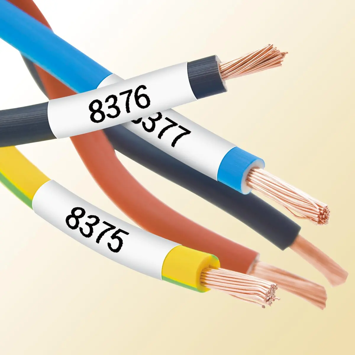 Casio XR-9HSWE1 Label Writer Heat Shrink Tube Tape, 0.2 inch (5 mm), White | Electrical Wiring Management - view 3