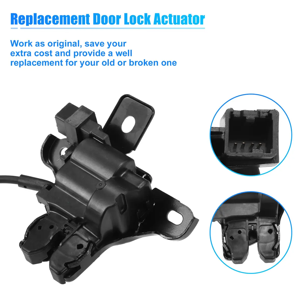 uxcell Tailgate Trunk Lift Gate Latch Lock Actuator for Ford Fusion 13-16 12cm (4.72"x4.33"x1.77") | Rear Side Replacement Part - view 5