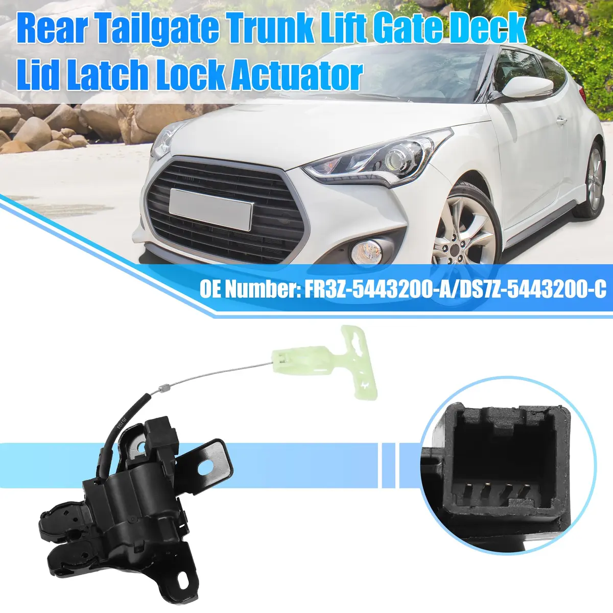 uxcell Tailgate Trunk Lift Gate Latch Lock Actuator for Ford Fusion 13-16 12cm (4.72"x4.33"x1.77") | Rear Side Replacement Part - view 2