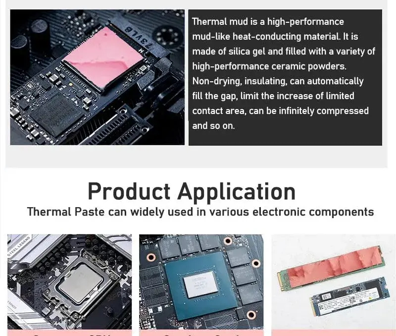 UPSIREN UTP-6 Thermal Putty 20g (0.71 oz) | 12.8W/mK High Conductivity for GPU VGA IC Processor - view 10