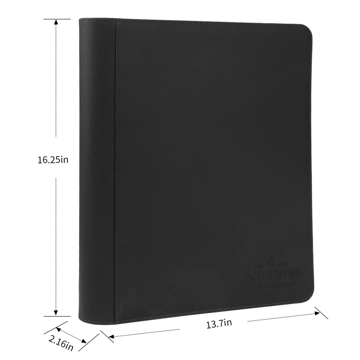 CARDBINDER Black Display Album 288 Cards (16 Pages) | Protects Collectibles with PU Leather - view 2