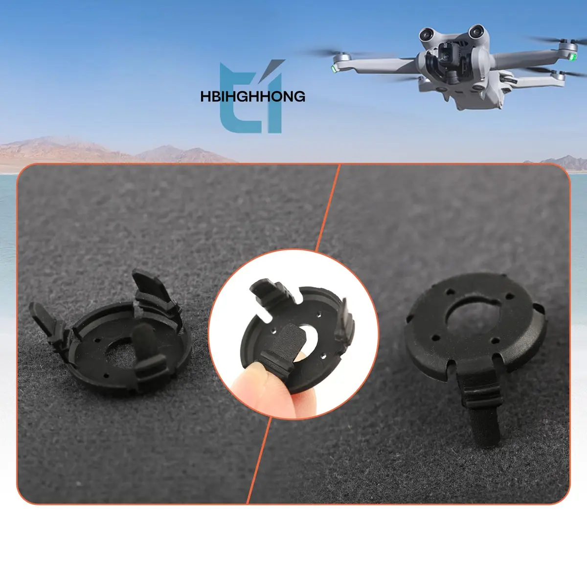 HBIHGHHONG Gimbal Shock Absorption Rubber Dampers for DJI Mini 3 Pro/Mini 3 with Repair Tools (Left & Right Rubber) - view 7