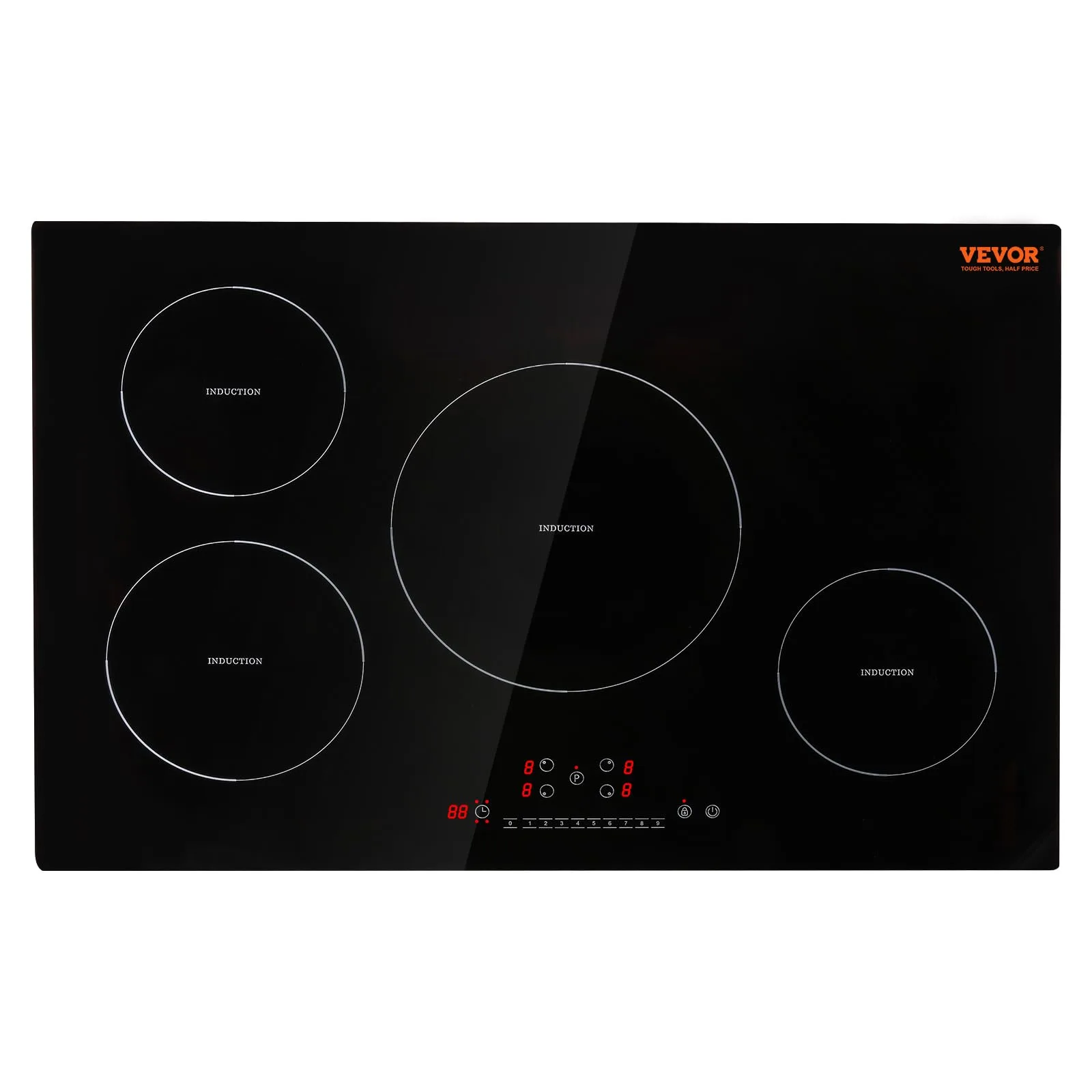 VEVOR 30" 4-Burner Induction Cooktop | 7500W 220-240V Built-in Electric Stove - main product image
