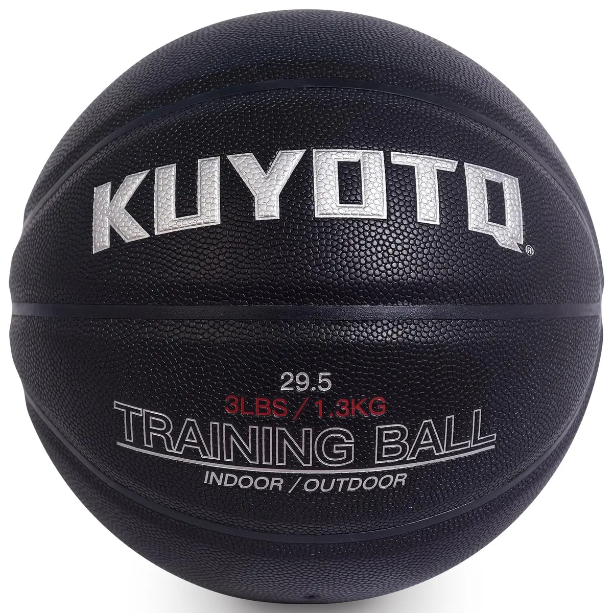 KUYOTQ 3lbs (1.36kg) Weighted Training Basketball Size 7 | Official Size Composite Leather Indoor/Outdoor - main product image