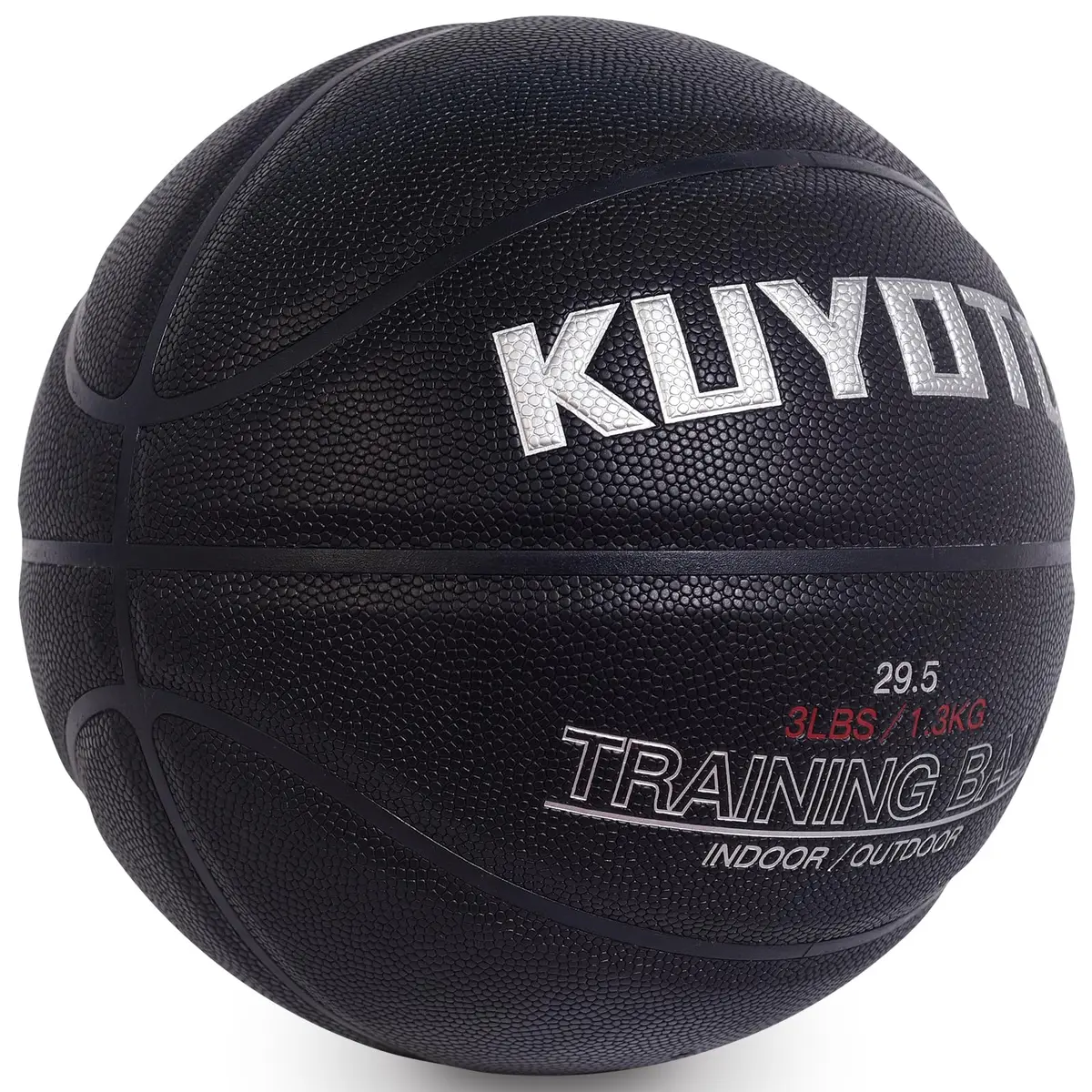 KUYOTQ 3lbs (1.36kg) Weighted Training Basketball Size 7 | Official Size Composite Leather Indoor/Outdoor - view 2