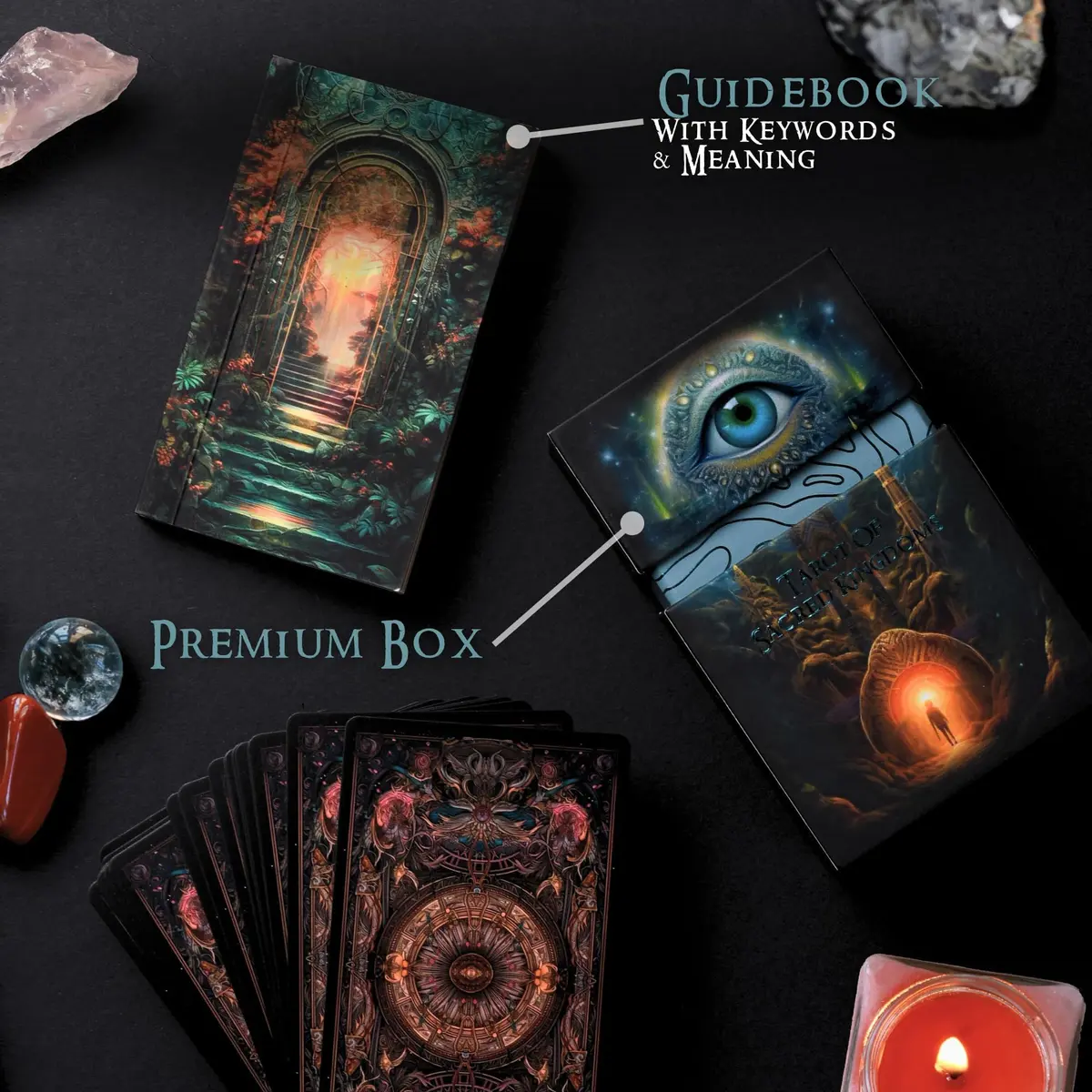 Earth Moon Magick Moon Tarot Cards 78-Card Deck for Beginners | Sacred & Shadow Work - view 6