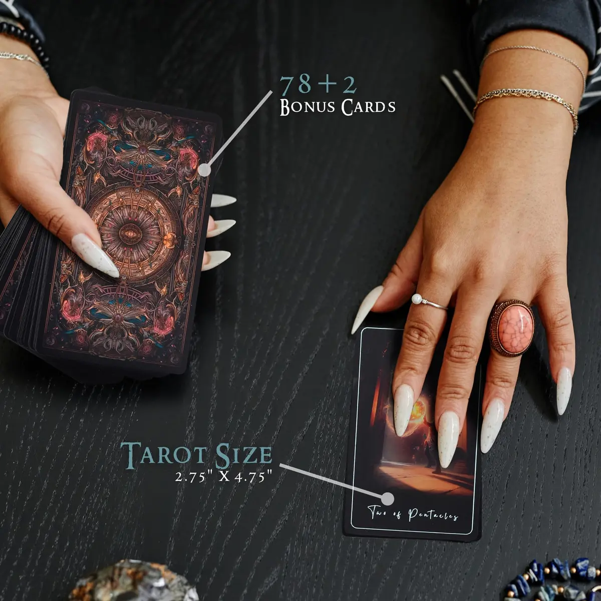 Earth Moon Magick Moon Tarot Cards 78-Card Deck for Beginners | Sacred & Shadow Work - view 7