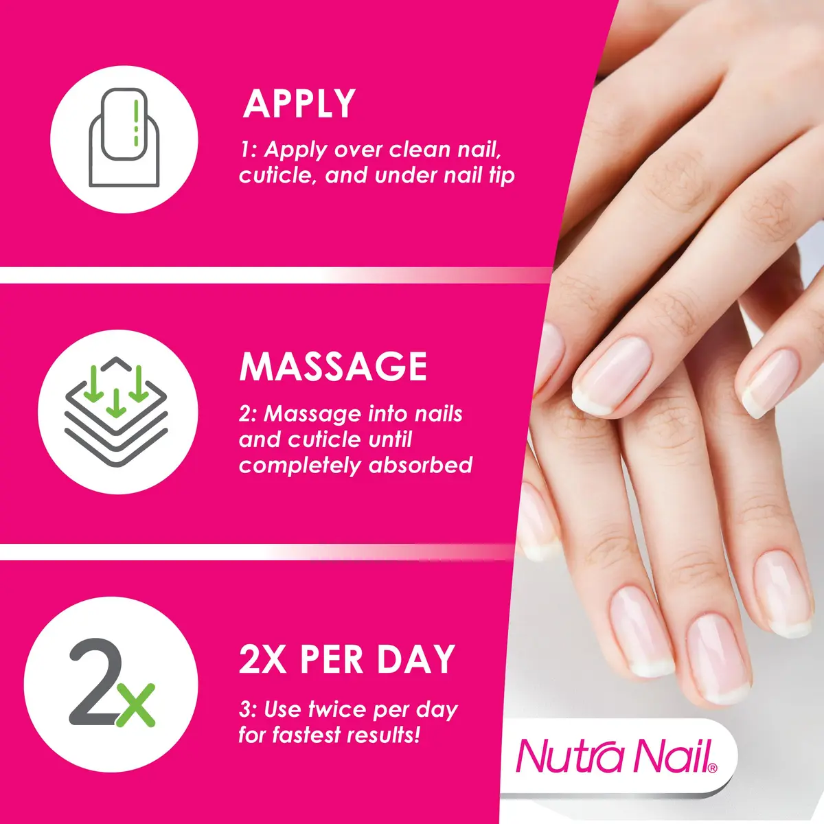 Nutra Nail 5 to 7 Day Growth Treatment Nail Strengthener 29.7ml (0.99 Fl Oz) | Repairs Brittle, Peeling, Cracked Nails - view 7