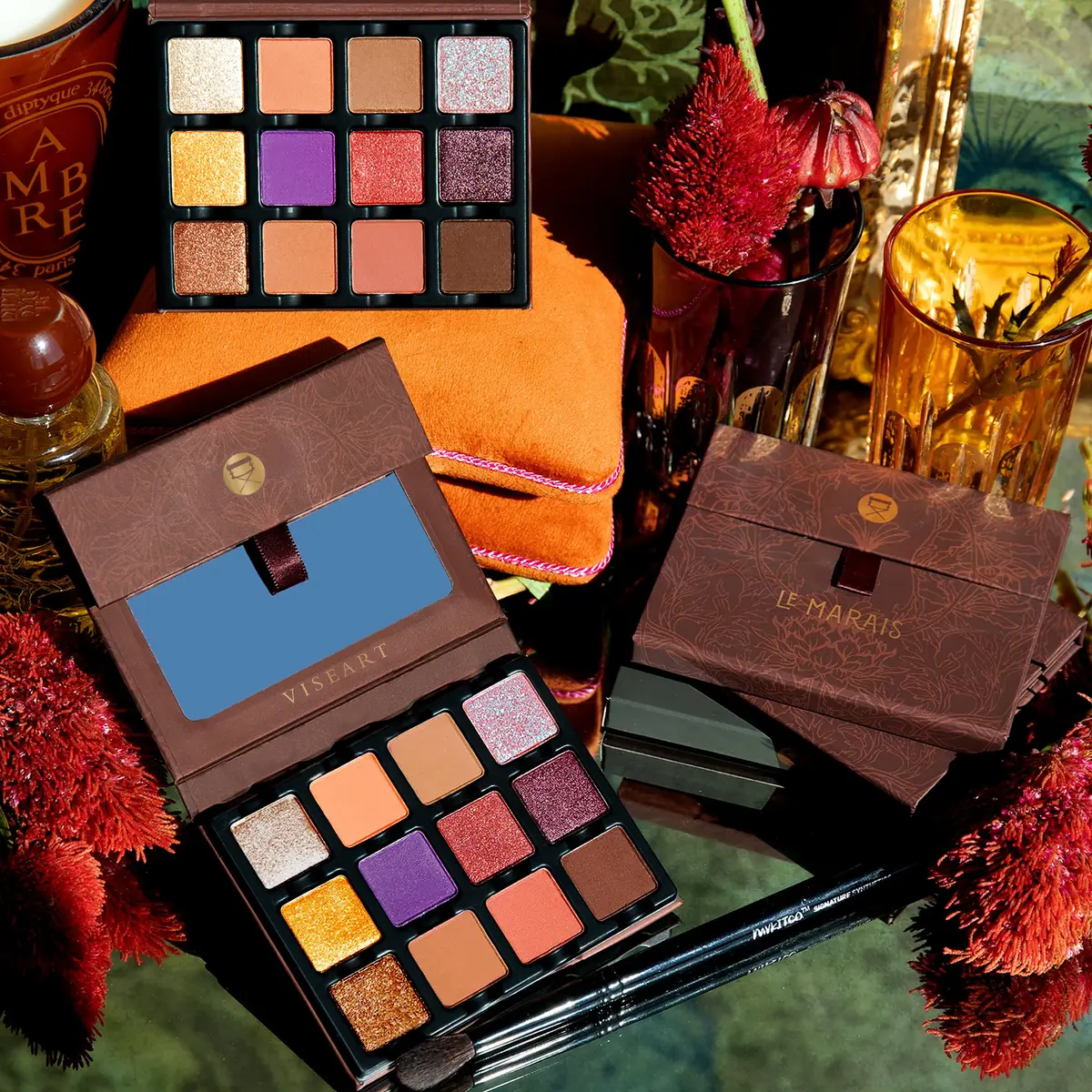 Viseart Paris Etendu Pro Luxe Makeup Palette (Le Marais) | 12 Ultra-Pigmented Shades for Unique Looks - view 6