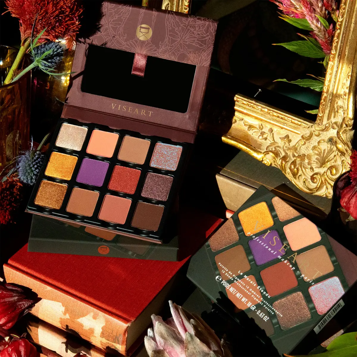 Viseart Paris Etendu Pro Luxe Makeup Palette (Le Marais) | 12 Ultra-Pigmented Shades for Unique Looks - view 3