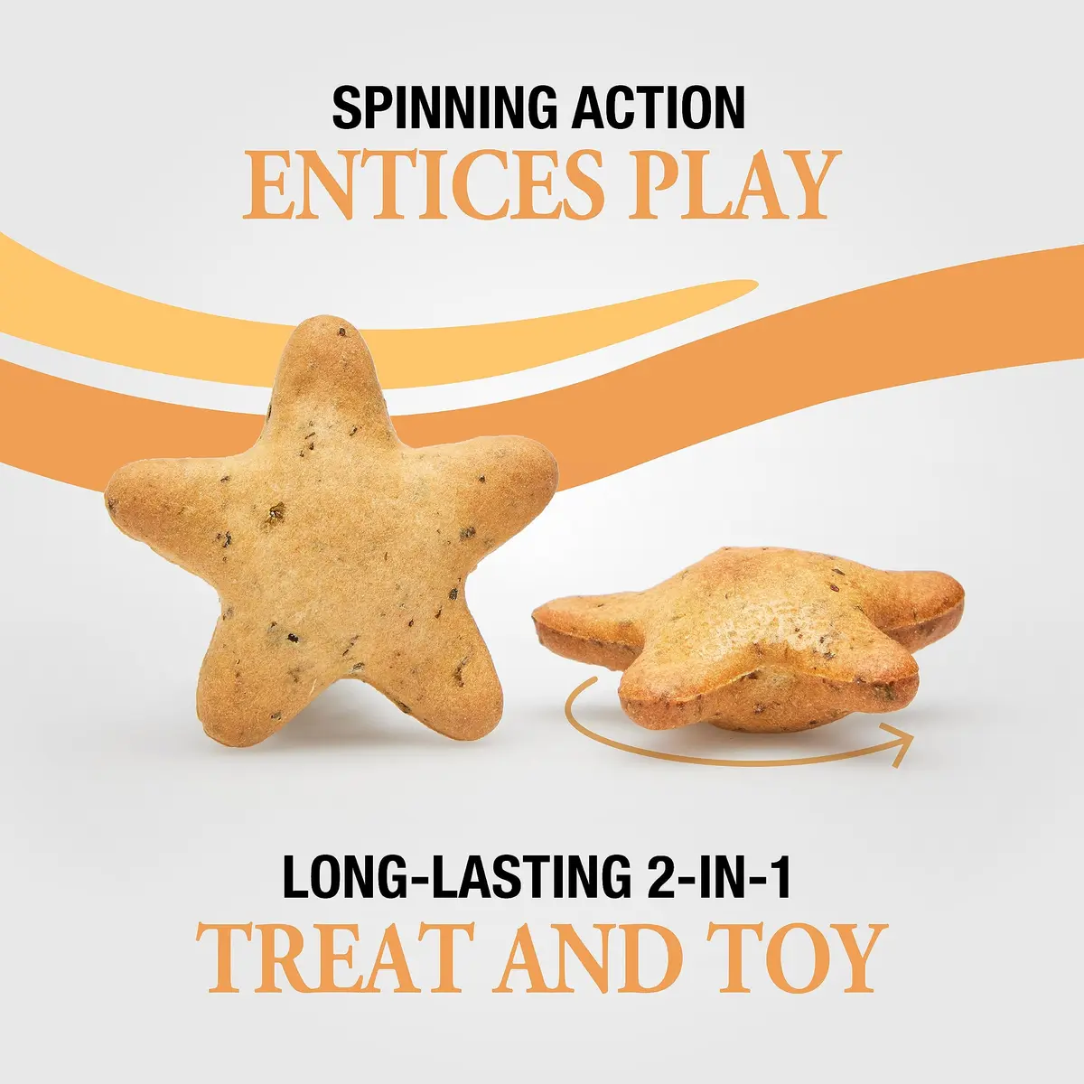 Good ‘N’ Tasty Spinning Stars Cat Treat & Toy 1.5 oz | Interactive, Low Calorie with Real Chicken & Catnip - view 2