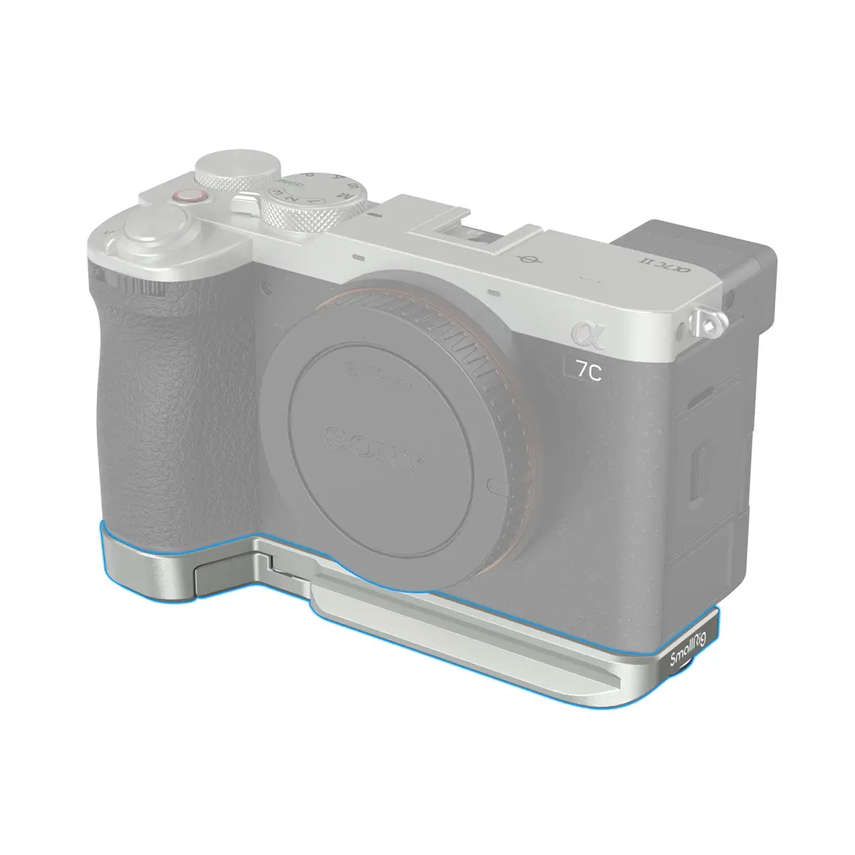 SmallRig Base Plate for Sony A7C II/A7CR 4439 (Silver) with Arca-Swiss Quick Release & Magnetic Wrench | 62g Aluminum Alloy - main product image