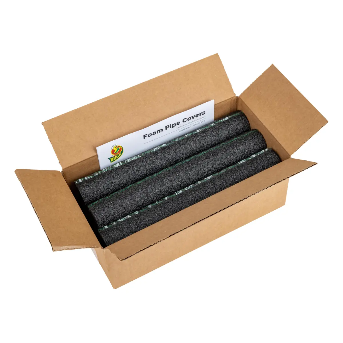 Duck Brand Foam Pipe Covers, 0.75 in x 1 Ft, 6 Sticks, Black | Insulation for Hot & Cold Pipes - view 7