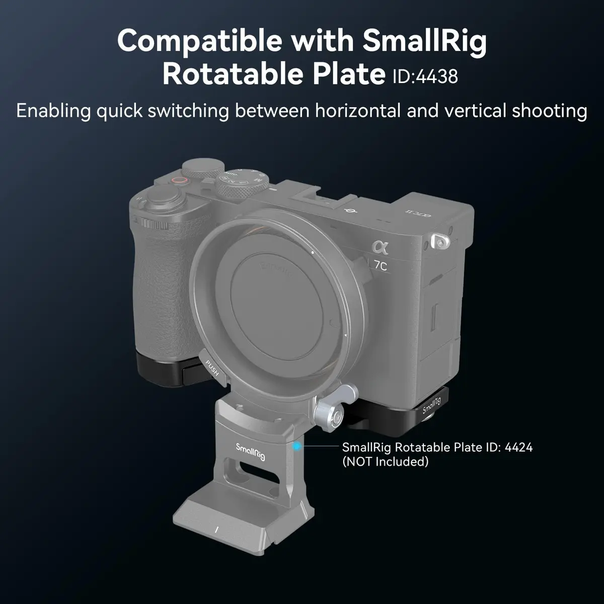 SmallRig Base Plate for Sony A7C II/A7CR 4438 with Arca-Swiss Quick Release Plate | 68g (2.4 oz) - view 6