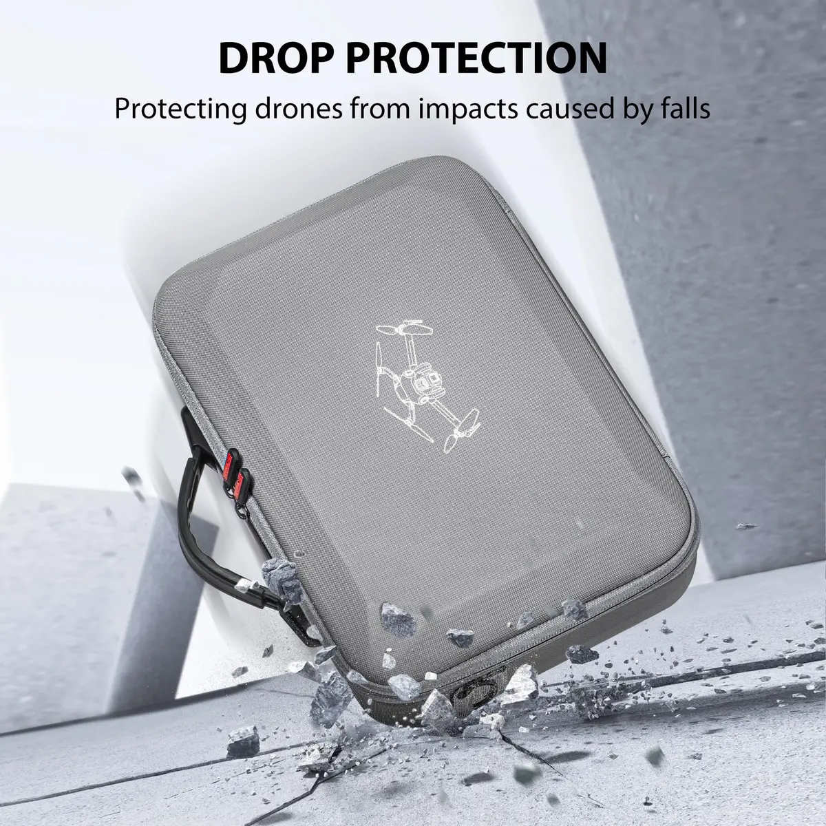 STARTRC Carrying Case for DJI Mini 4 Pro Accessories 25.3cm x 34cm x 9.7cm | Portable Travel Bag with Shoulder Strap - view 5