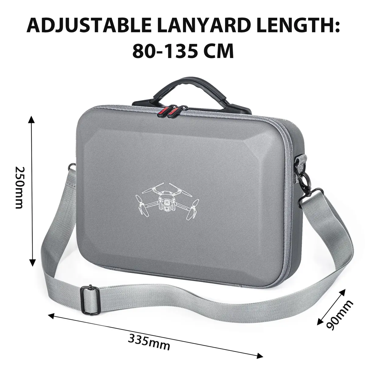 STARTRC Carrying Case for DJI Mini 4 Pro Accessories 25.3cm x 34cm x 9.7cm | Portable Travel Bag with Shoulder Strap - view 6