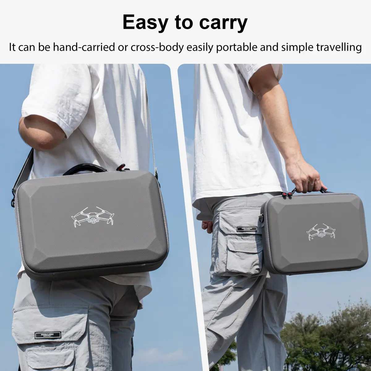 STARTRC Carrying Case for DJI Mini 4 Pro Accessories 25.3cm x 34cm x 9.7cm | Portable Travel Bag with Shoulder Strap - view 4