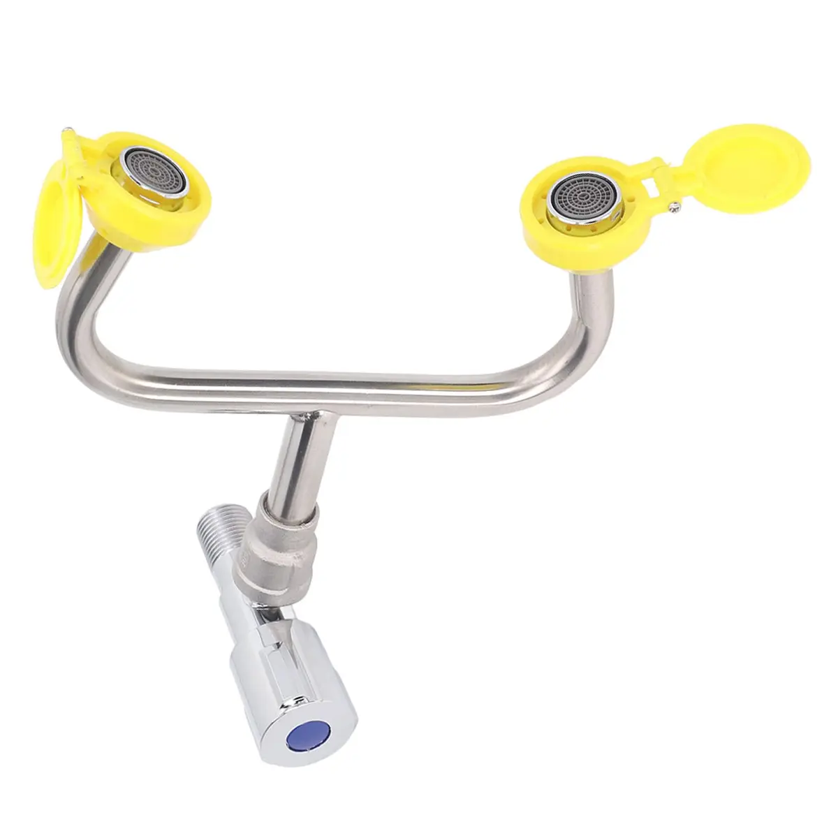 DAUERHAFT Faucet Mounted Emergency Eyewash Station with 2 Inflatable Nozzles & Flip Top Dust Cover | Continuous Flow - view 8