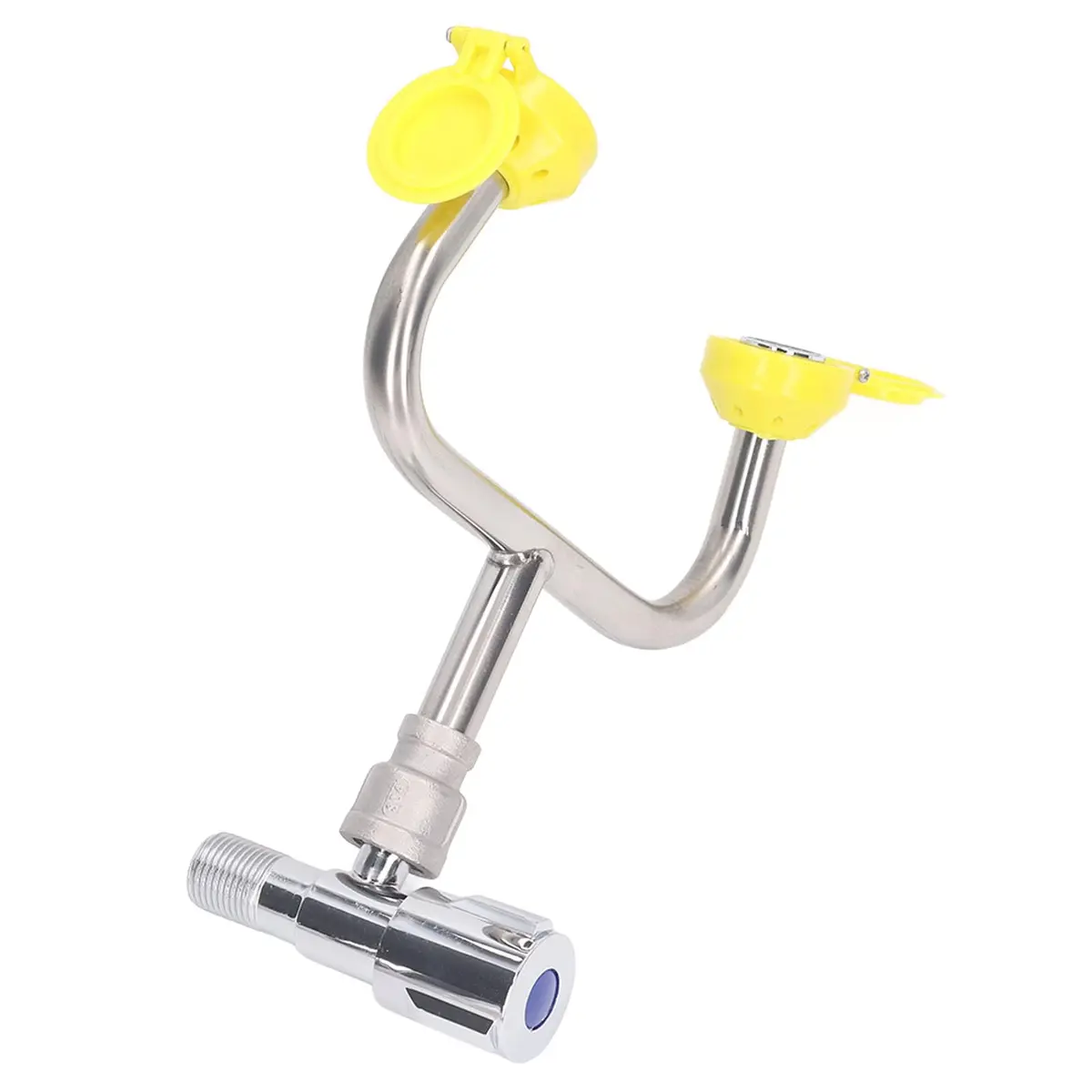 DAUERHAFT Faucet Mounted Emergency Eyewash Station with 2 Inflatable Nozzles & Flip Top Dust Cover | Continuous Flow - view 4
